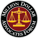 Million-dollar advocates forum badge