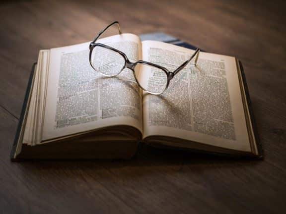 Book with Glasses