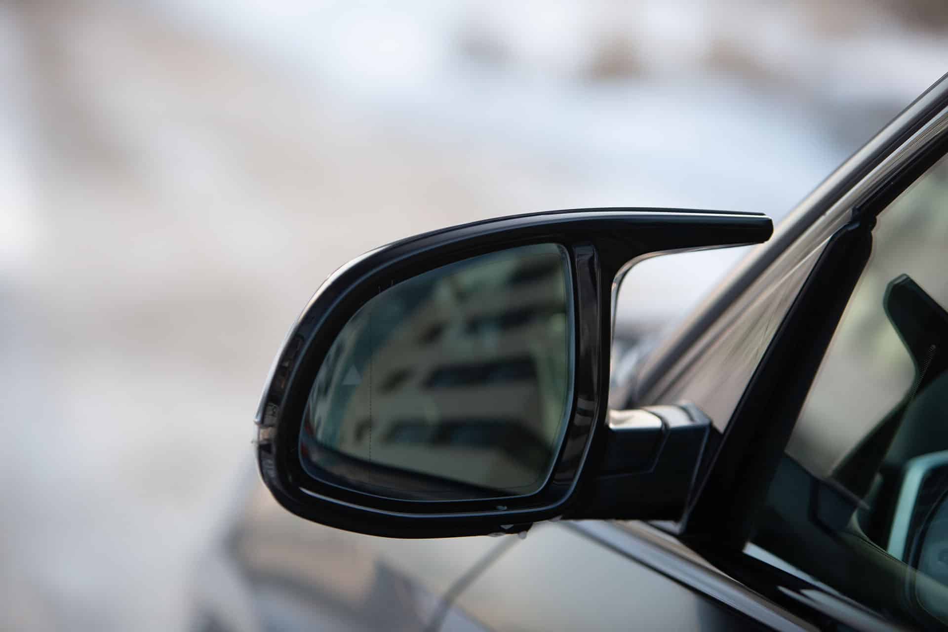 Modern car rear view mirror