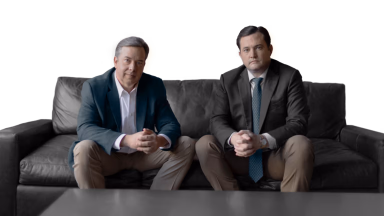 Trey Morris and Justin Dewett, founding partners of Morris & Dewett Injury Lawyers