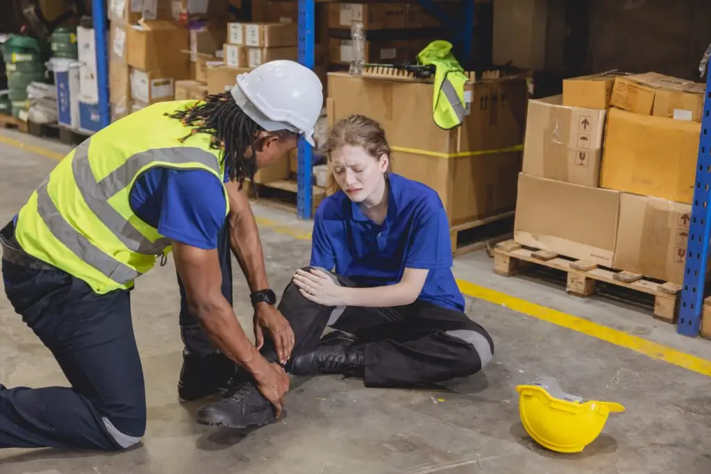 warehouse slip and fall