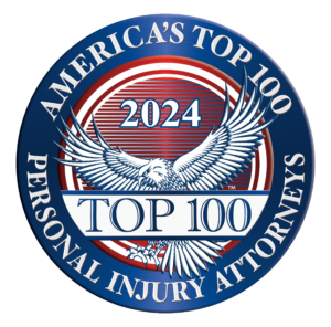 America's top 100 personal injury attorneys badge